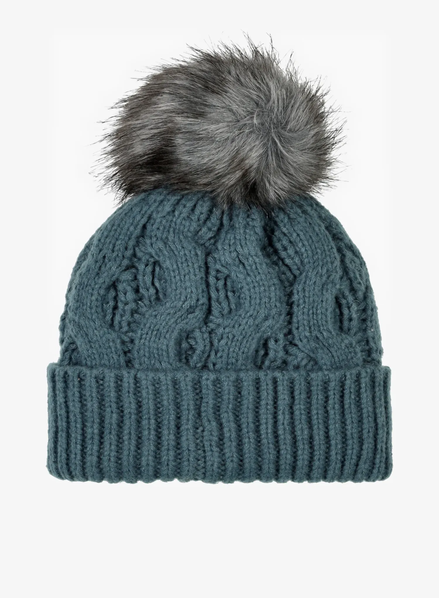 Дамска шапка Columbia Boundless Days Cable Knit Pom Beanie - everblue