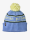 Шапка за деца Patagonia Powder Town Beanie - park stripe/diver blue