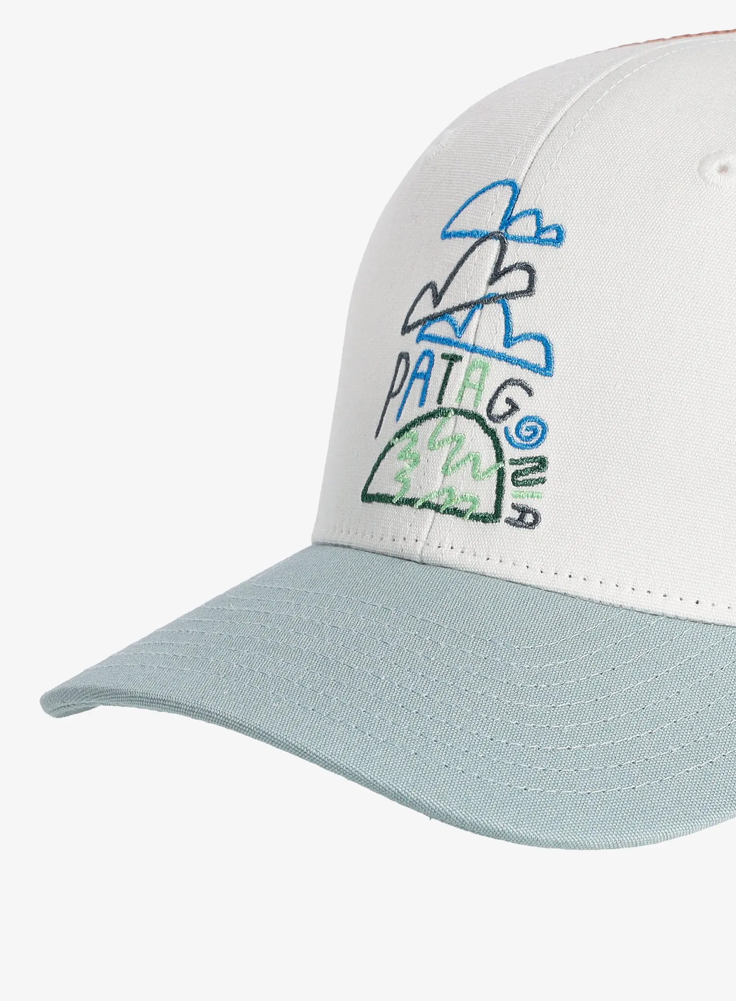 Детска шапка Patagonia Trucker Hat - clouds and earth birch white