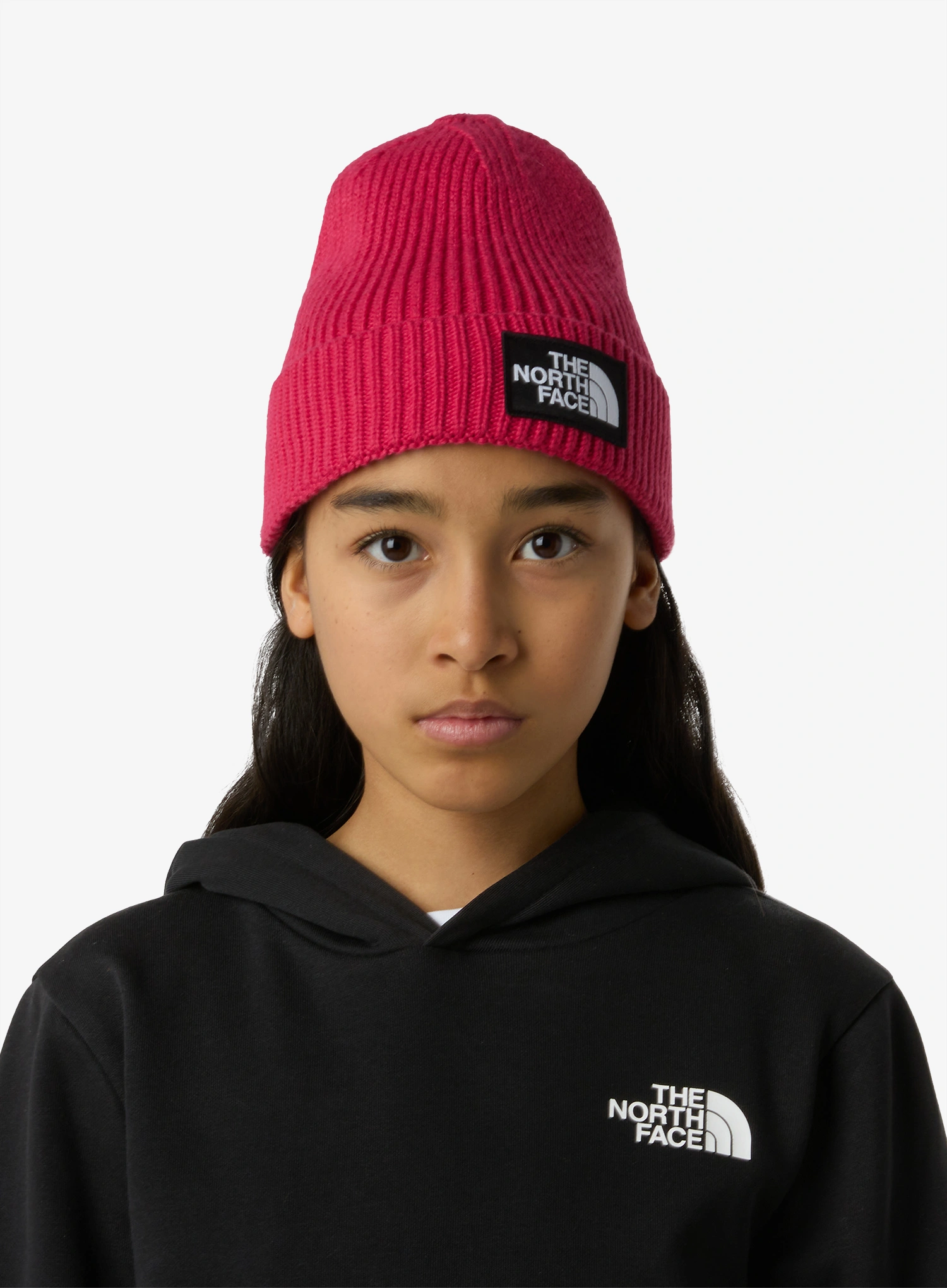Детска шапка The North Face Logo Box Cuffed Beanie - lali guran
