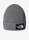 Детска шапка The North Face Logo Box Cuffed Beanie - tnf medium grey heather