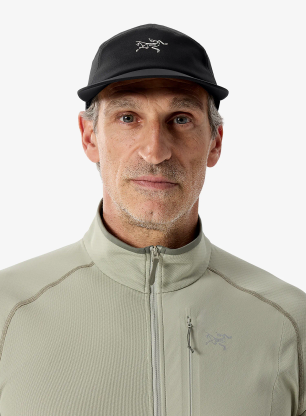 Шапка с козирка Arcteryx Gamma 5 Panel Cap - black/arctic silk