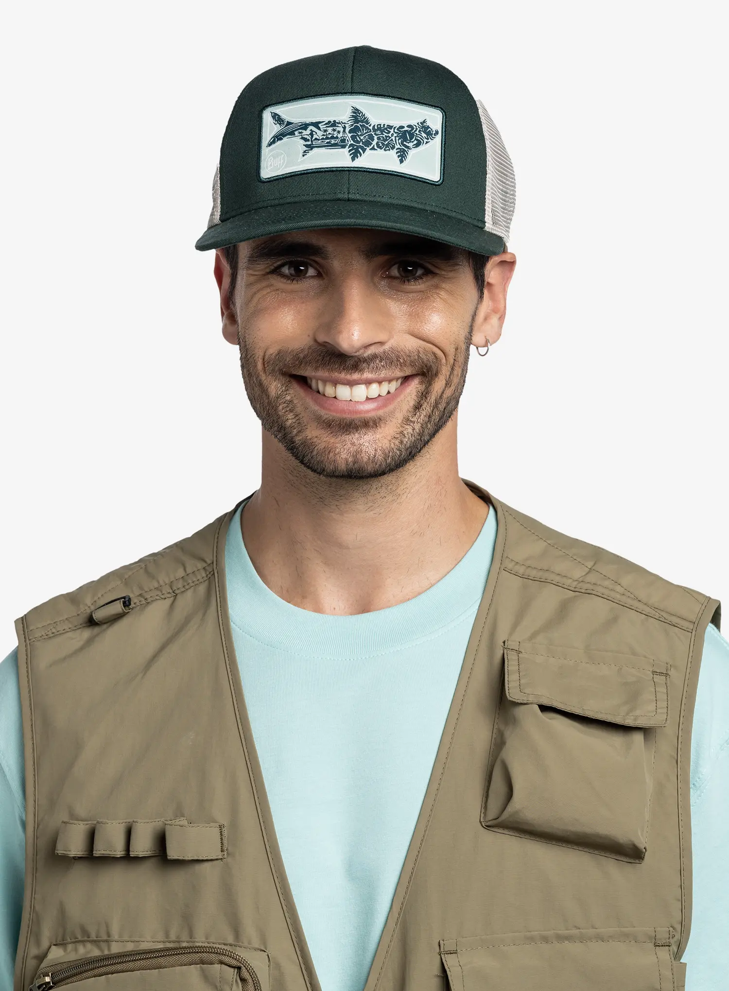 Шапка с козирка Buff Explore Trucker Cap - salt green