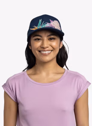 Шапка с козирка Buff Explore Trucker Cap - satry indigo