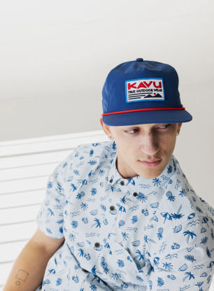 Шапка с козирка Kavu Bryon Bay - classic navy