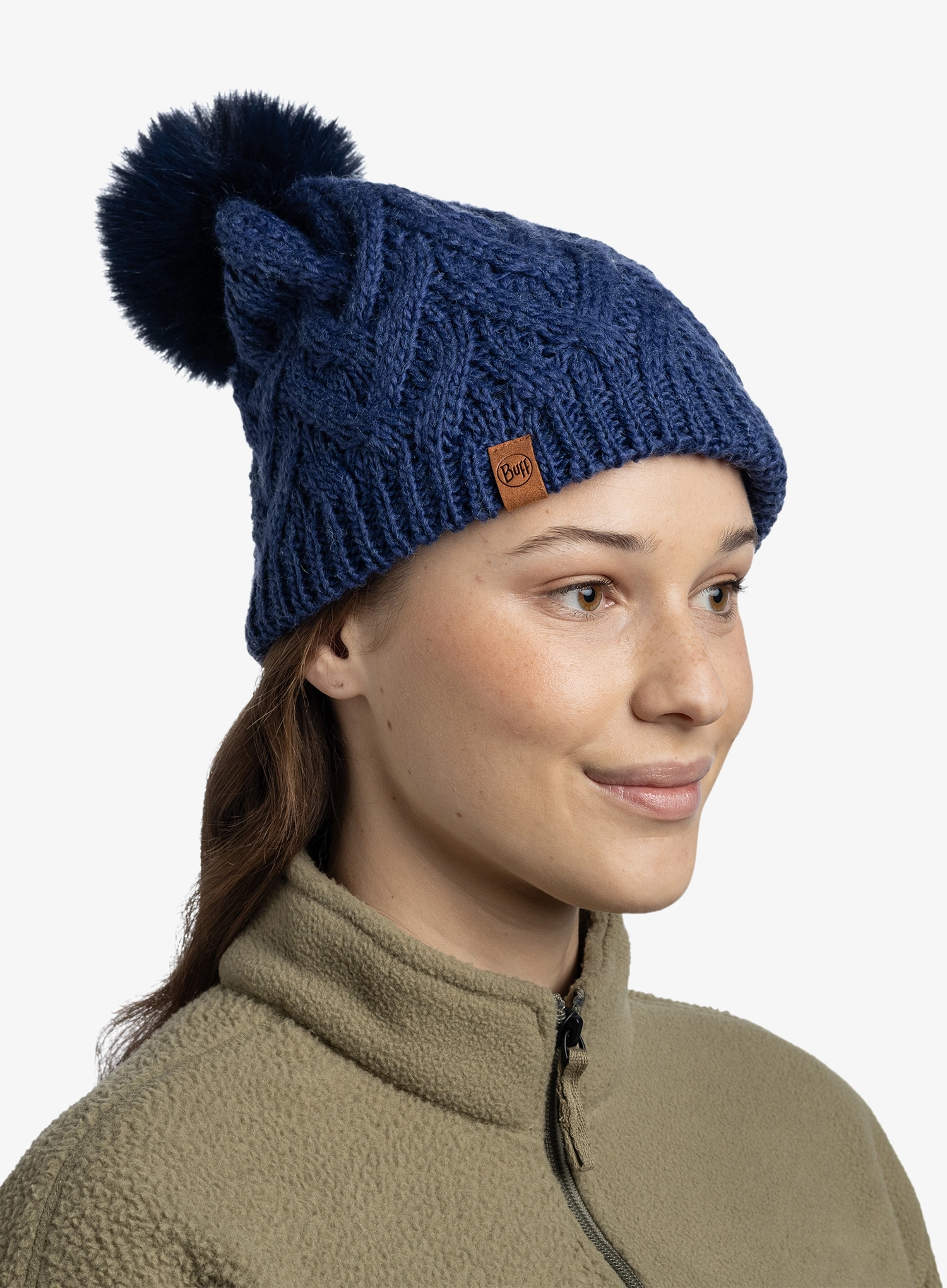 Дамска зимна шапка Buff Knitted&Fleece Beanie Caryn - midnight