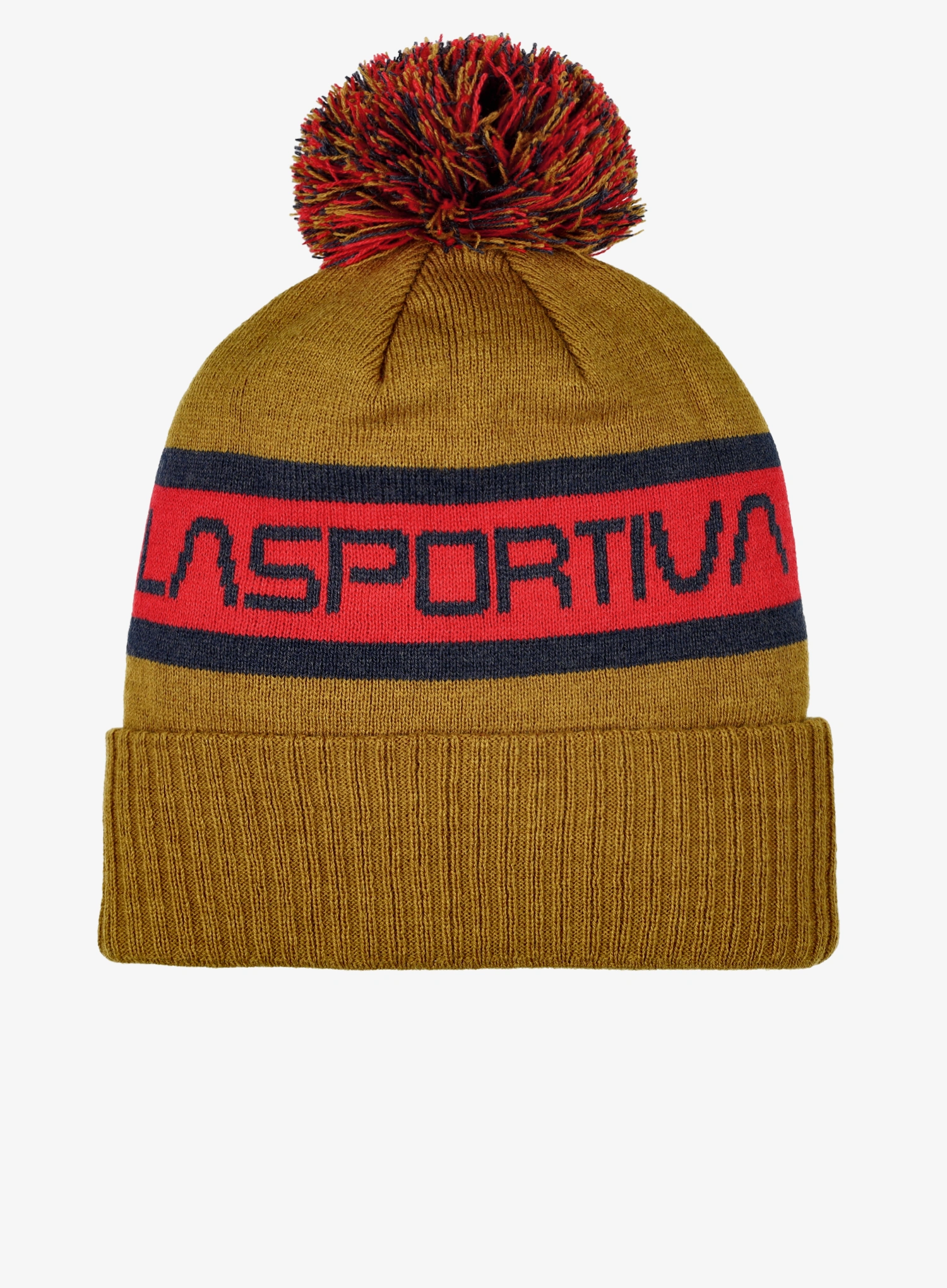 Зимна шапка La Sportiva Orbit Beanie - savana/mountain red