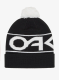 Зимна шапка Oakley Factory Cuff Beanie - black/white logo