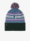 Зимна шапка Patagonia Powder Town Beanie - park stripe/barnacle blue