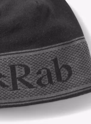 Зимна шапка Rab Logo Band Beanie - graphene/black