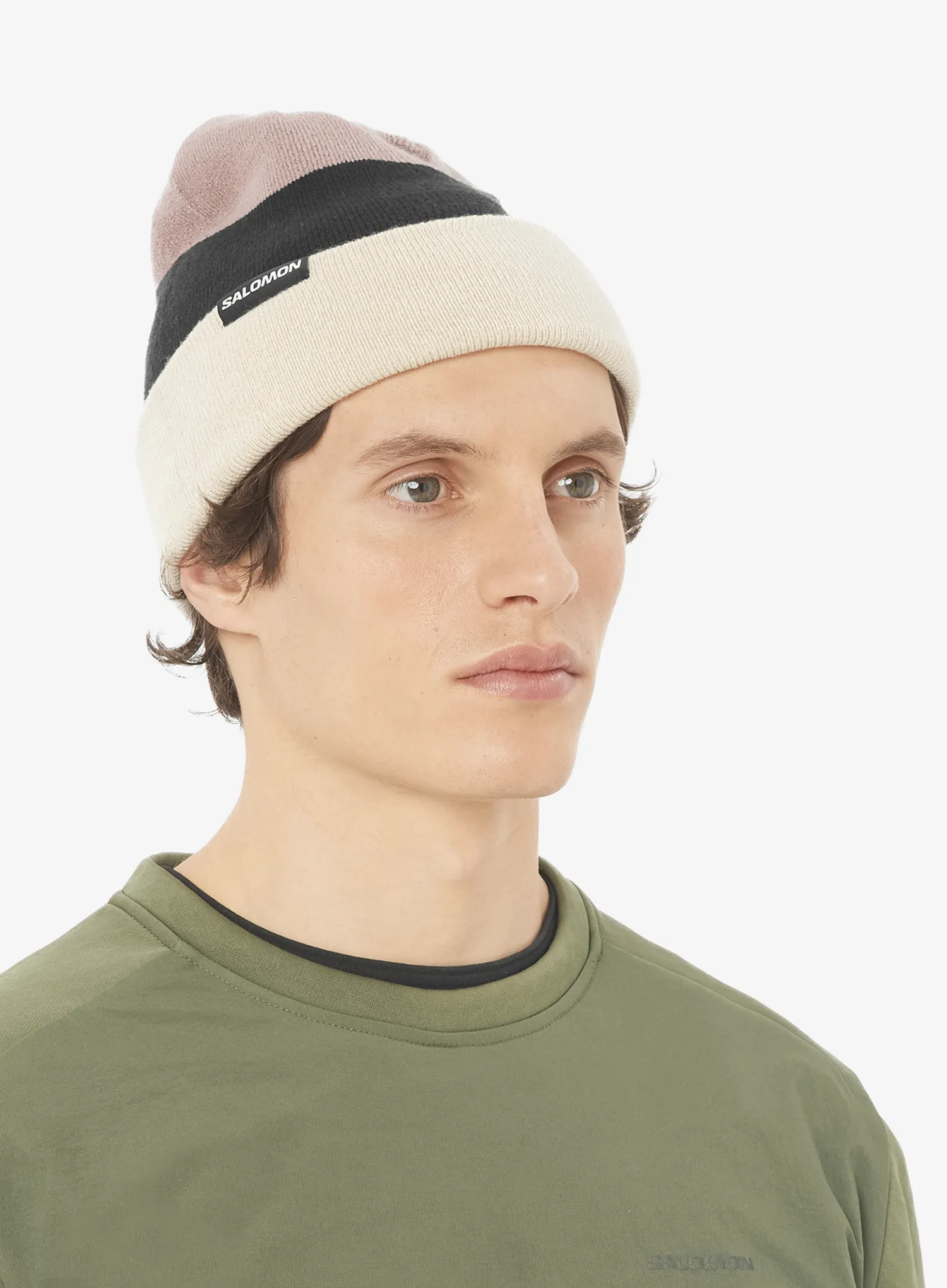 Зимна шапка Salomon Flatspin Reversible Beani - black/whisper white/etherea