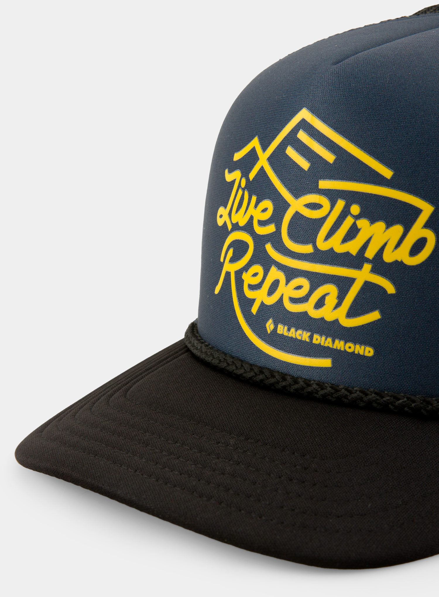 Шапка Black Diamond Flat Bill Trucker Hat - carbon/sulphur