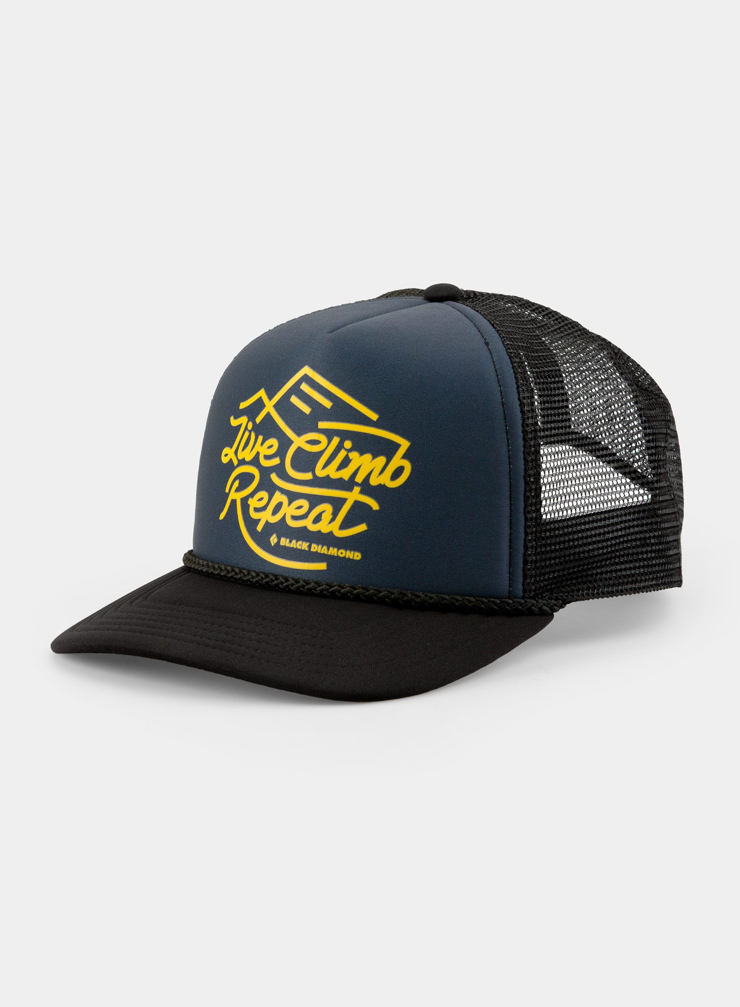 Шапка Black Diamond Flat Bill Trucker Hat - carbon/sulphur