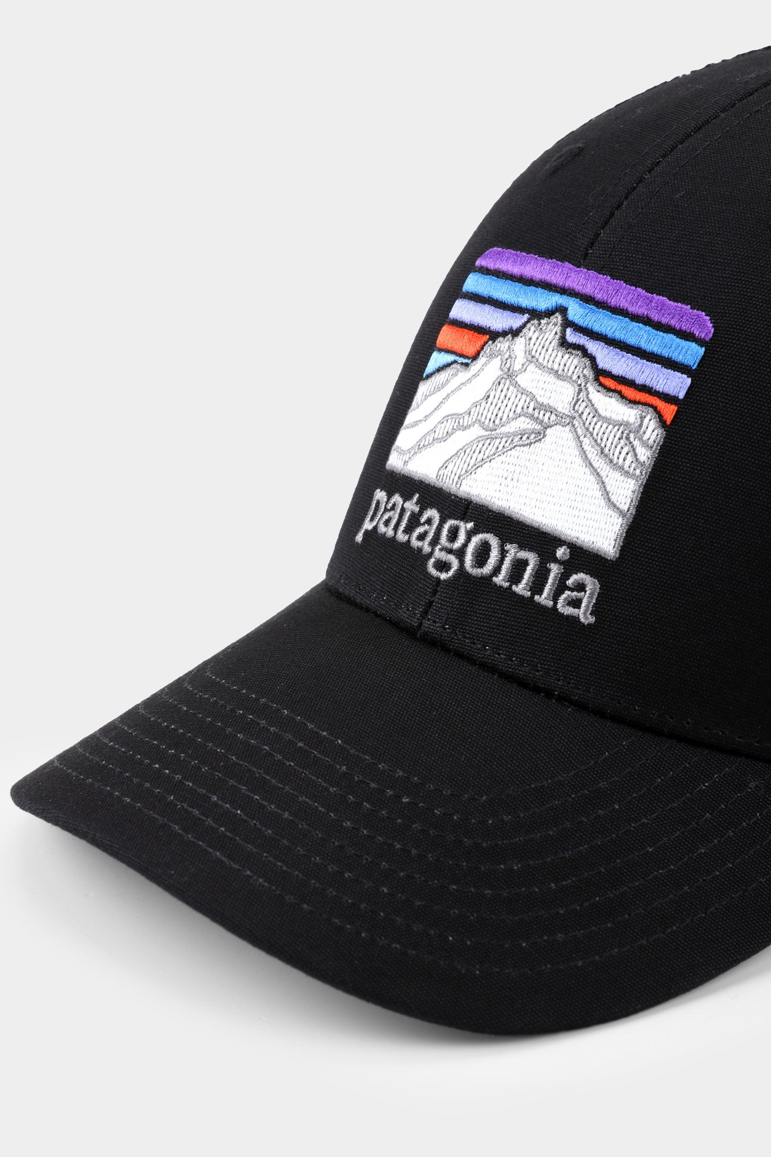 Шапка Patagonia Line Logo Ridge LoPro Trucker Hat - black