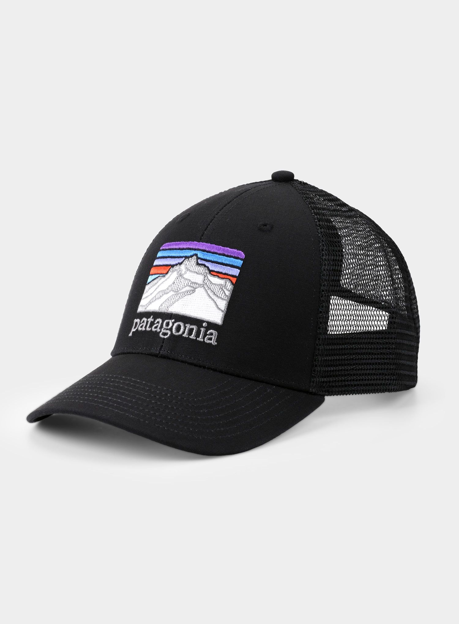 Шапка Patagonia Line Logo Ridge LoPro Trucker Hat - black