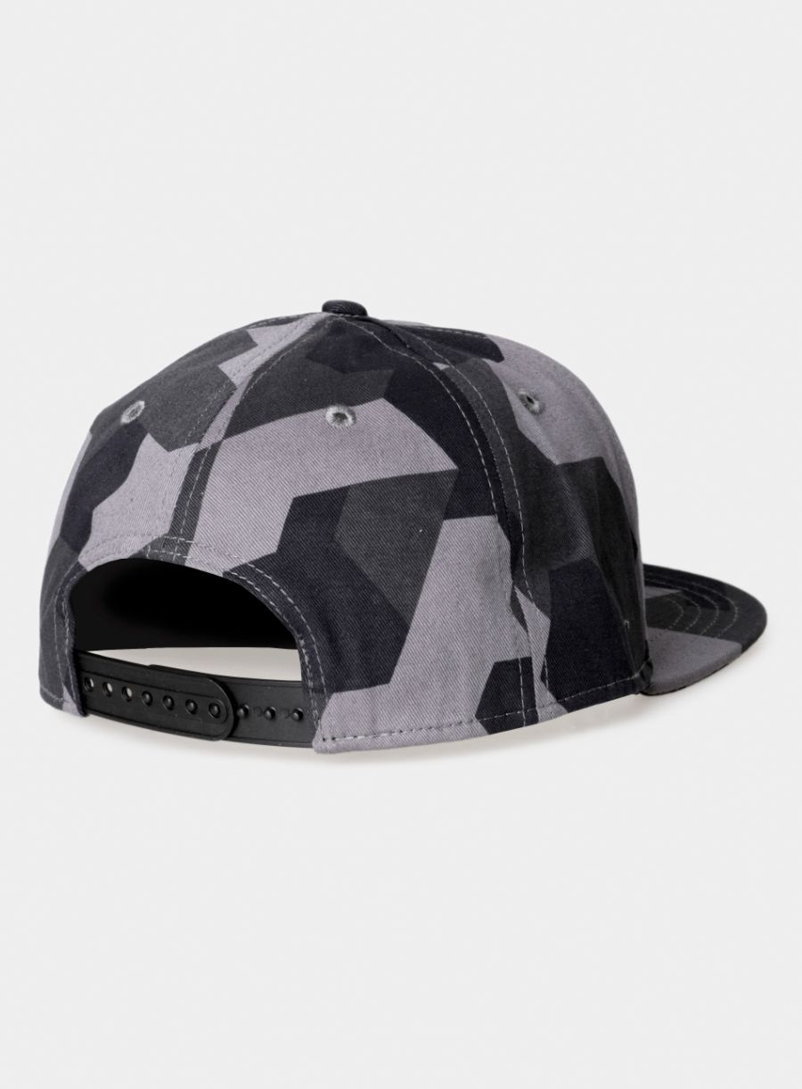 Шапка с козирка Salewa Puez Camou Flat Cap - asphalt