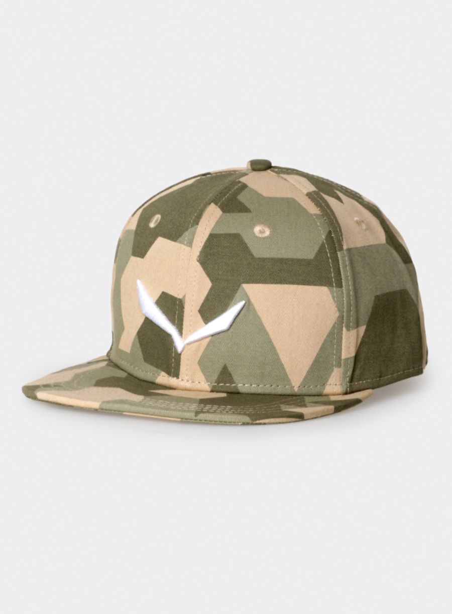 Шапка с козирка Salewa Puez Camou Flat Cap - capulet olive