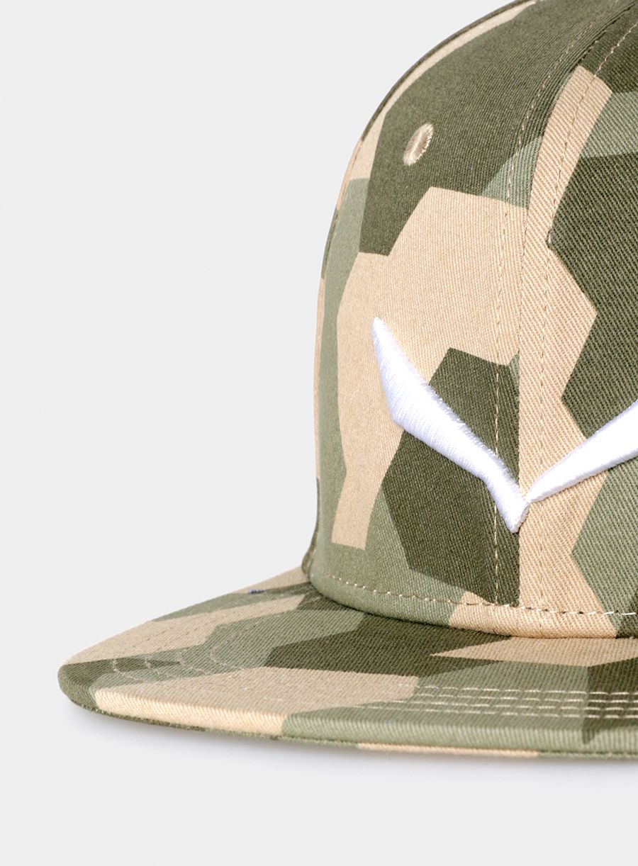 Шапка с козирка Salewa Puez Camou Flat Cap - capulet olive