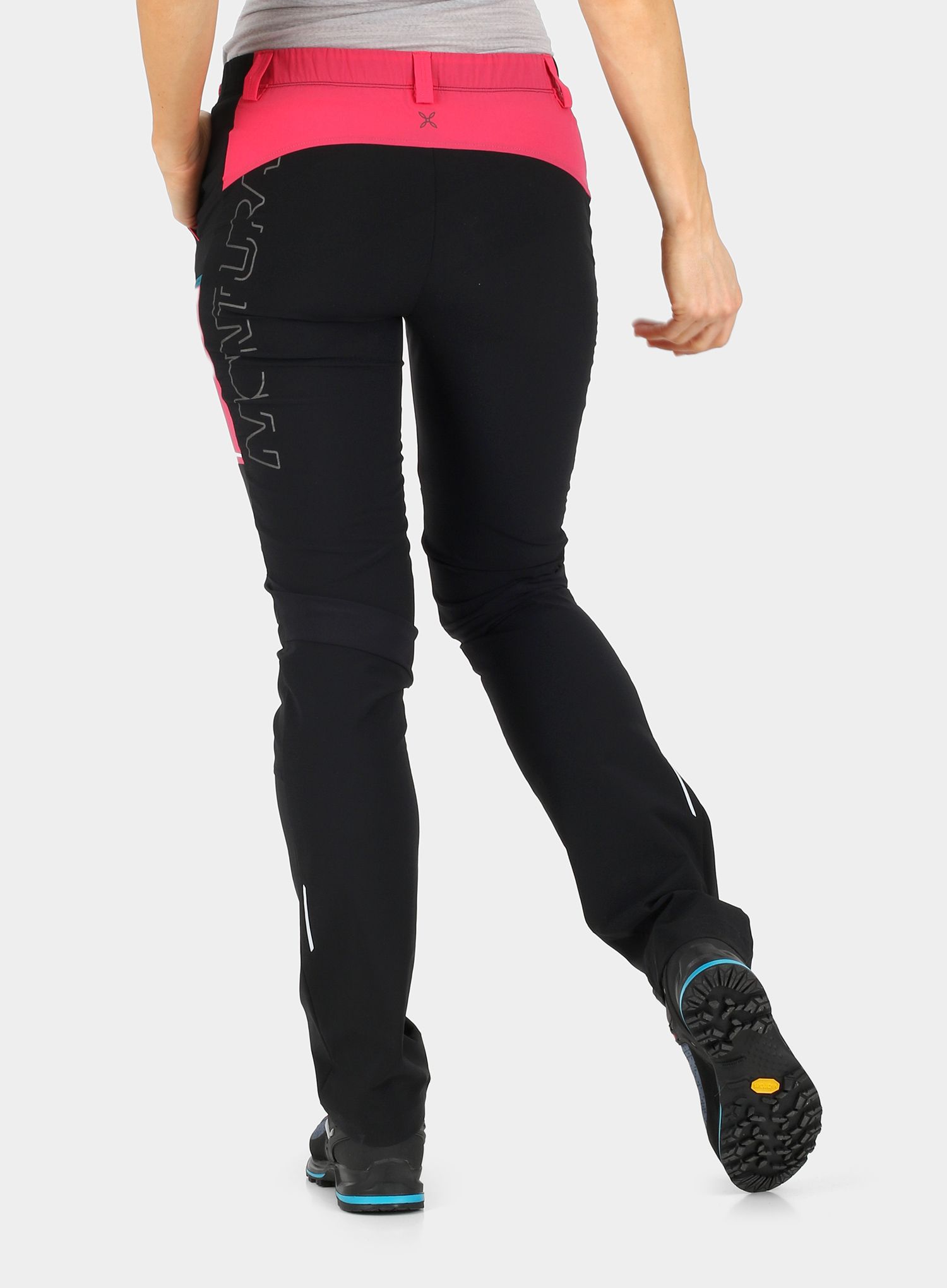 Дамски катерачни панталони Montura Brick Pants - black/sugar rose