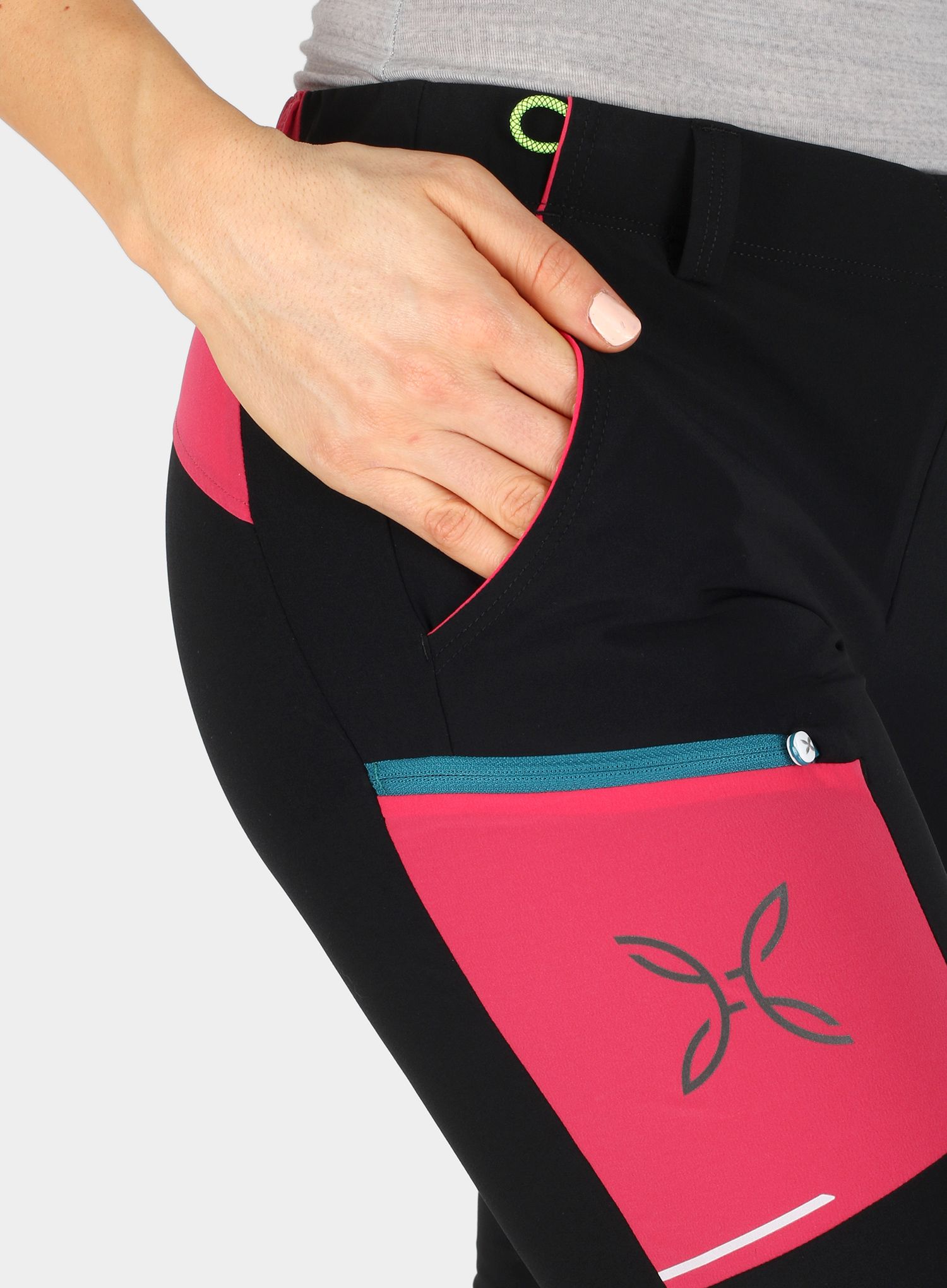 Дамски катерачни панталони Montura Brick Pants - black/sugar rose