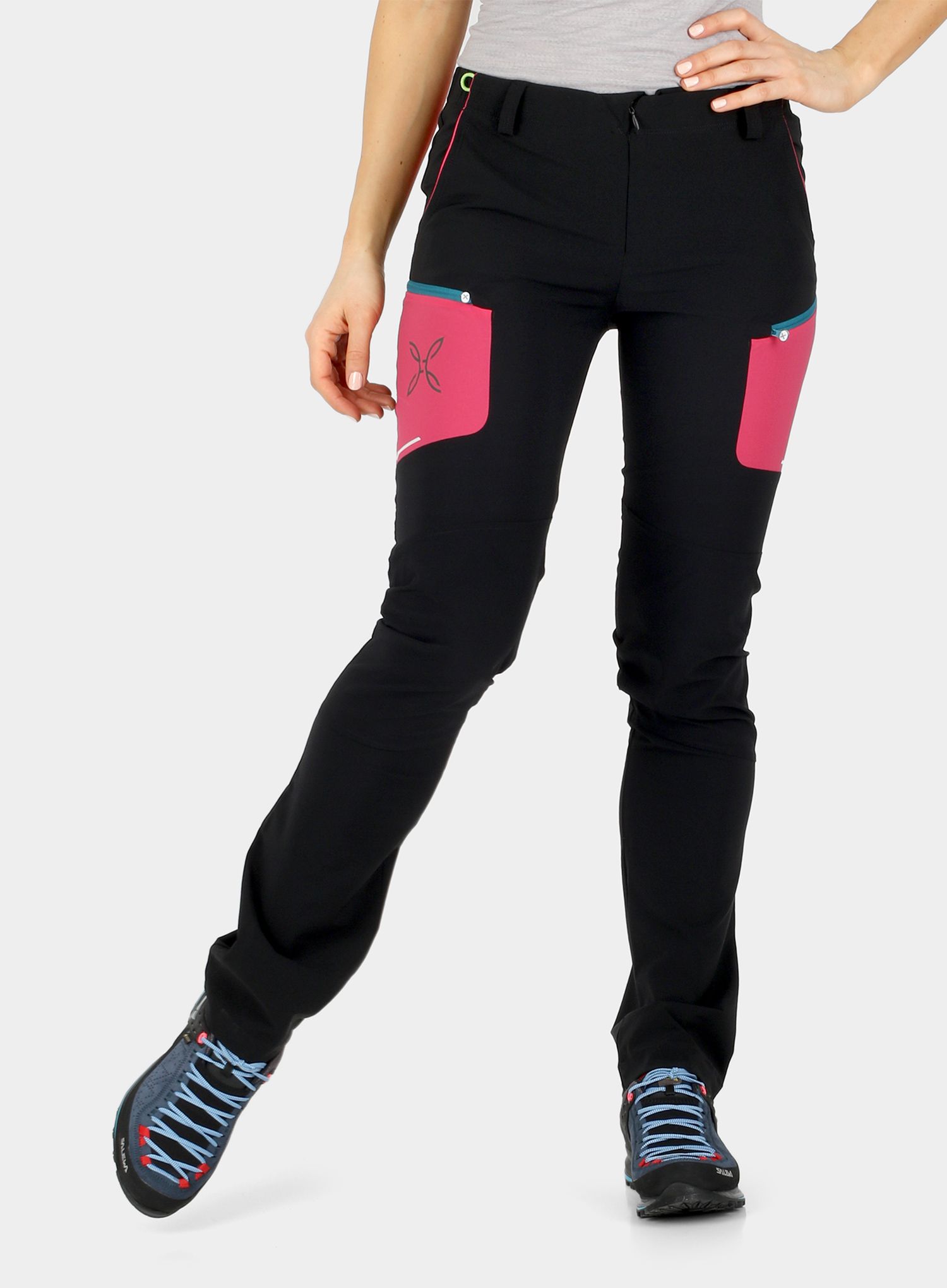 Дамски катерачни панталони Montura Brick Pants - black/sugar rose