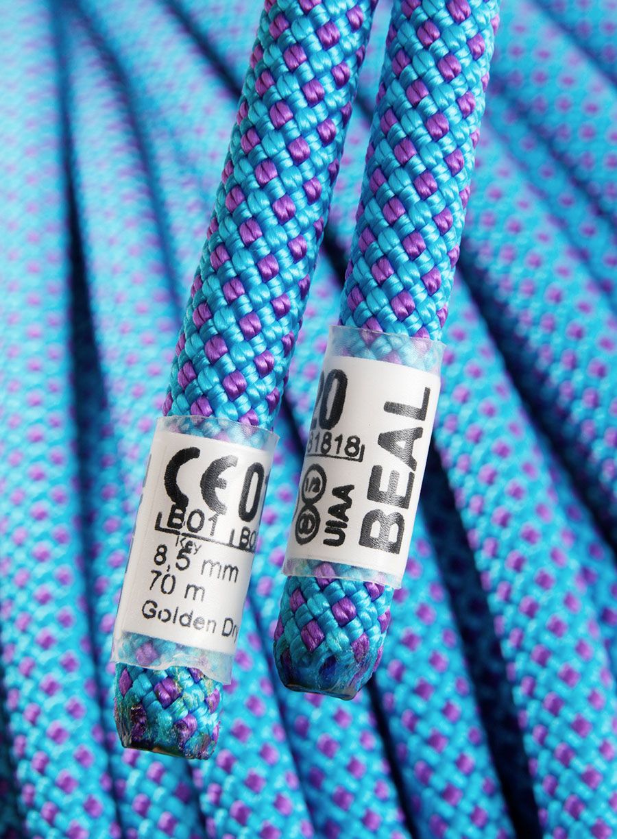 Динамично въже Beal Opera 8,5 mm 70 m Unicore Golden Dry