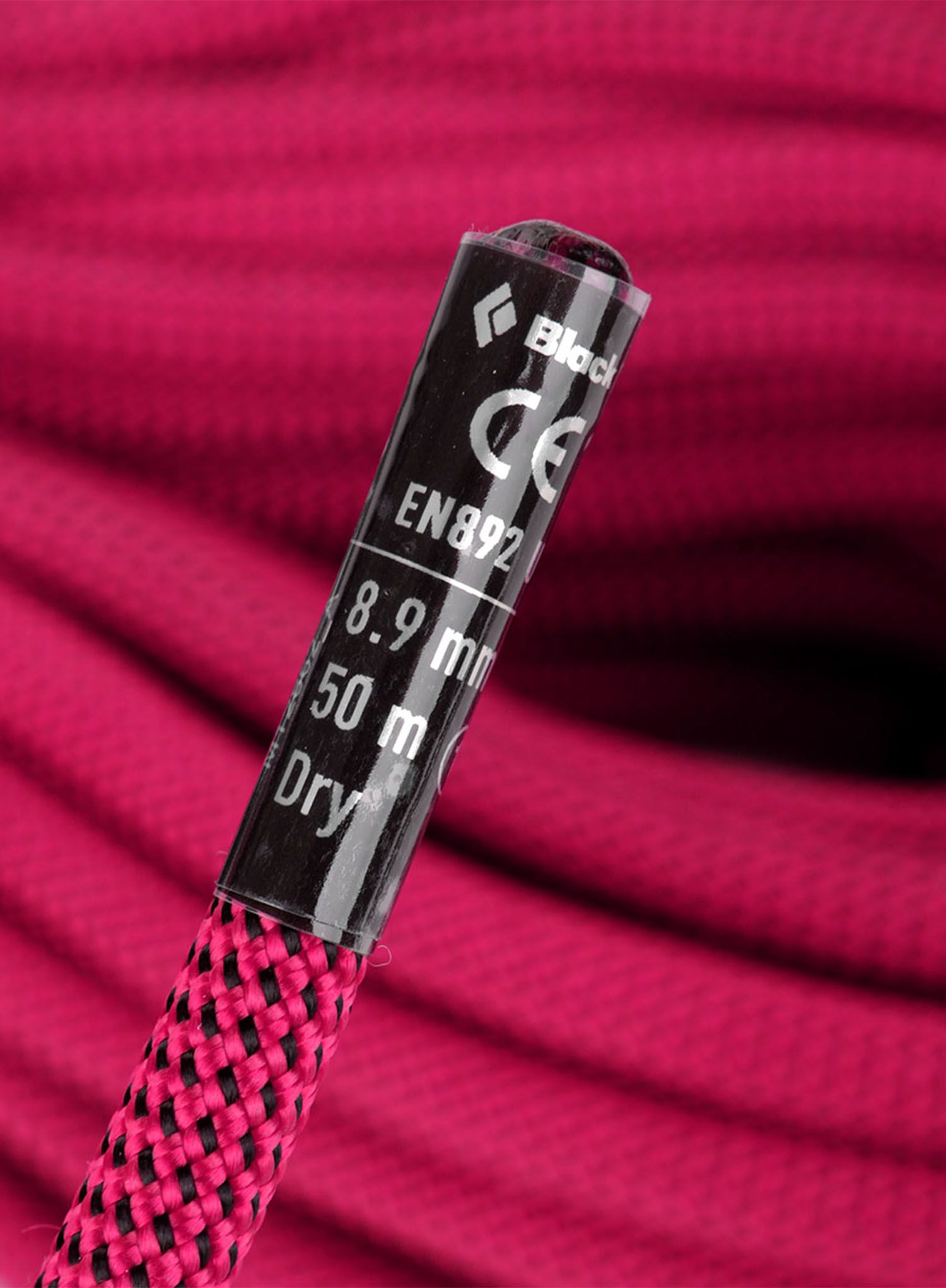 Въже за катерене Black Diamond 8.9 Dry Climbing Rope 50 m - ultra pink