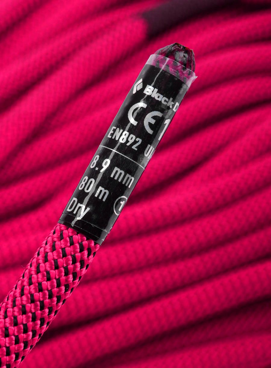 Въже за катерене Black Diamond 8.9 Dry Climbing Rope 80 m - ultra pink