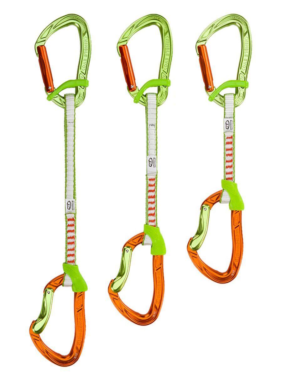 Катерачна примка Climbing Technology Nimble Fixbar Set DY 22 cm - green/orange