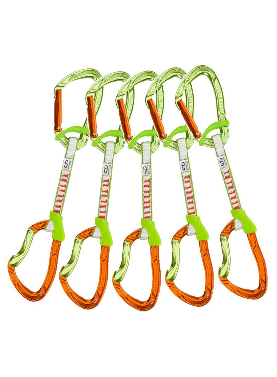 Катерачна примка Climbing Technology Nimble Fixbar Set DY 12 cm - green/orange