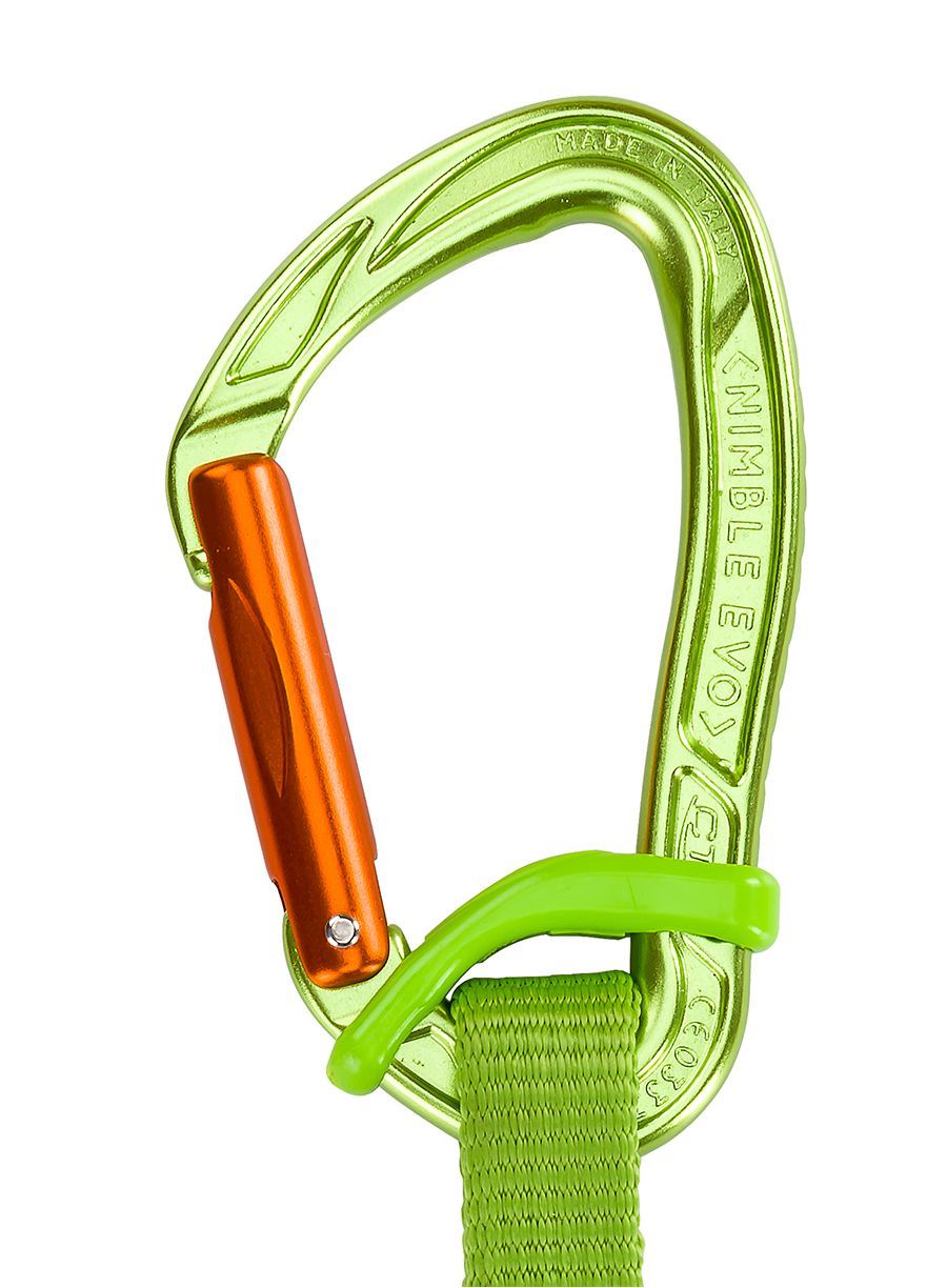 Катерачна примка Climbing Technology Nimble Fixbar Set NY 17 cm - green/orange
