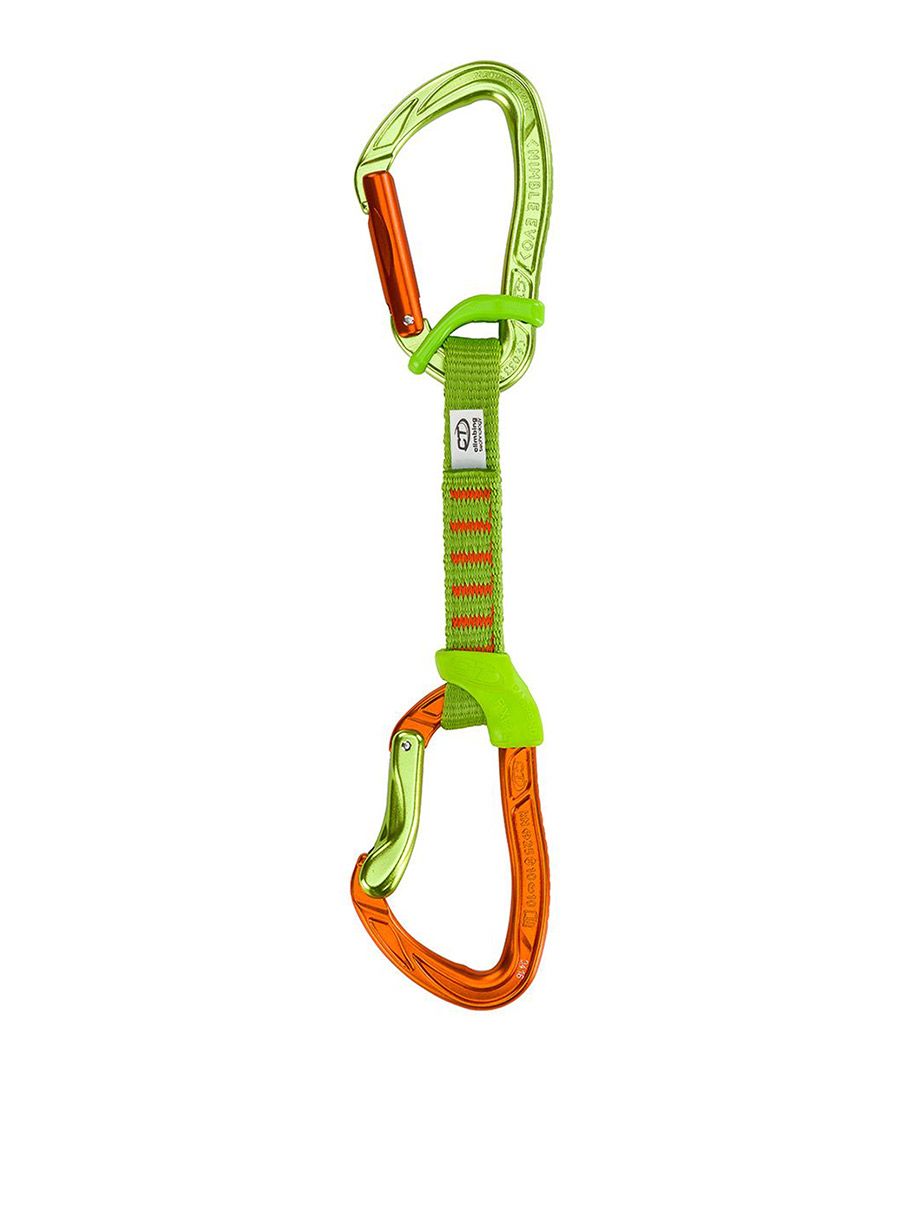 Катерачна примка Climbing Technology Nimble Fixbar Set NY 12 cm - green/orange