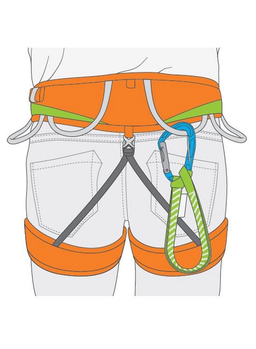 Катерачна примка Climbing Technology Tricky - light blue/green