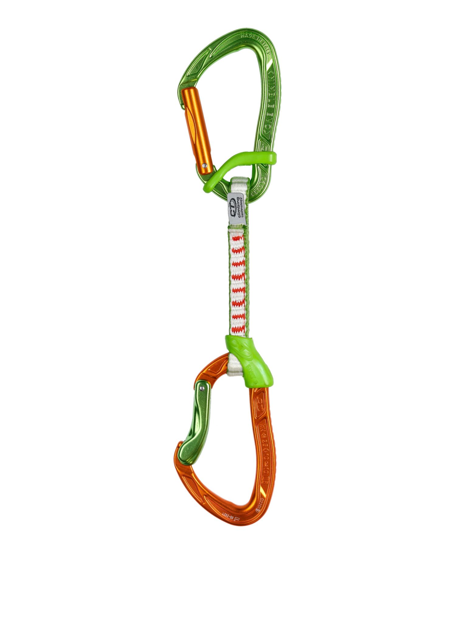 Катерачна примка Climbing Technology Nimble Fixbar Set DY 12 cm - green/orange