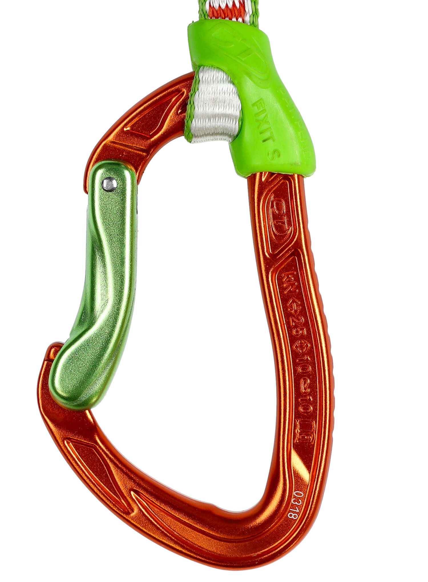 Катерачна примка Climbing Technology Nimble Fixbar Set DY 22 cm - green/orange