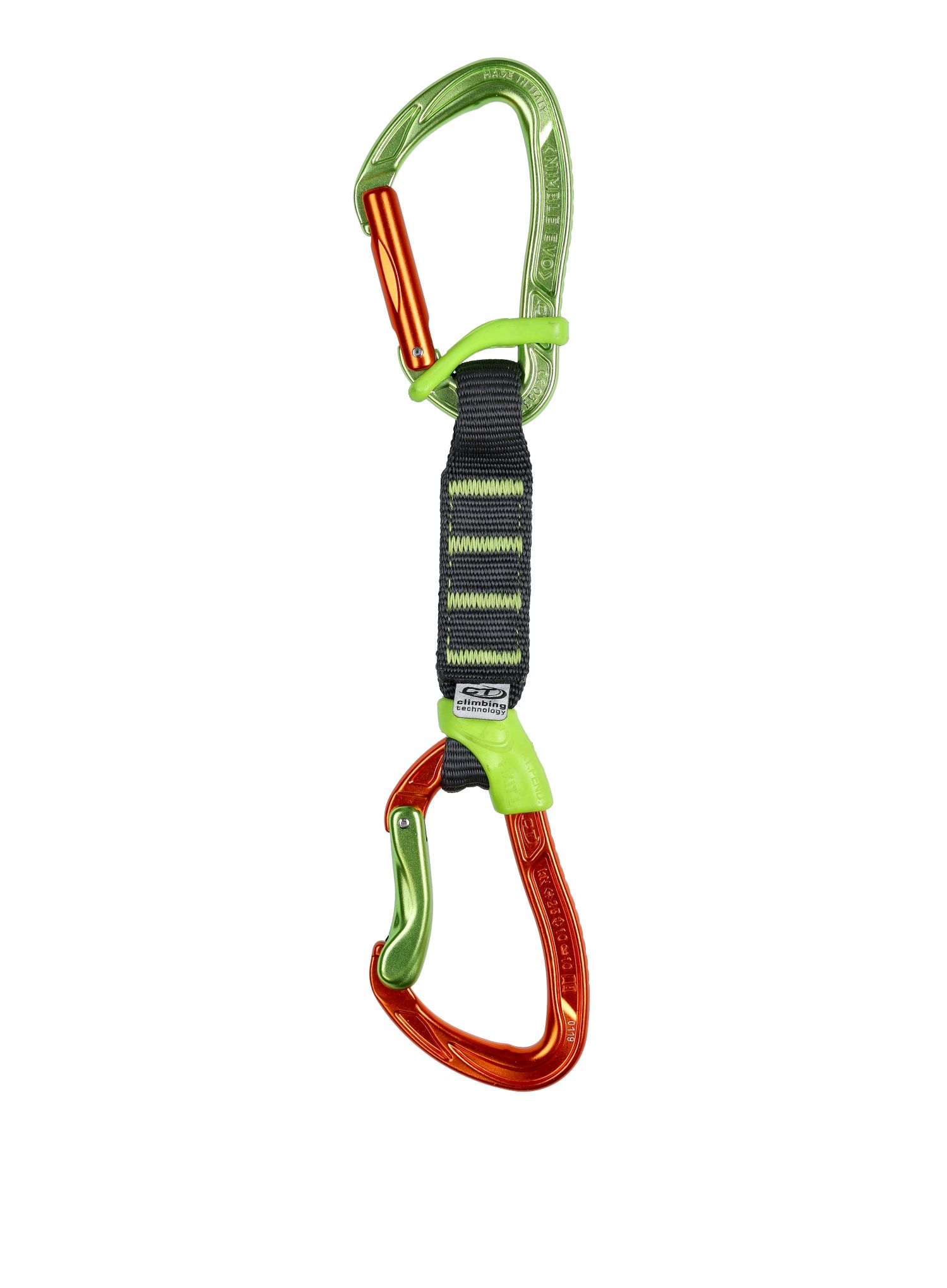 Катерачна примка Climbing Technology Nimble Fixbar Set NY Pro 12 cm - green/orange