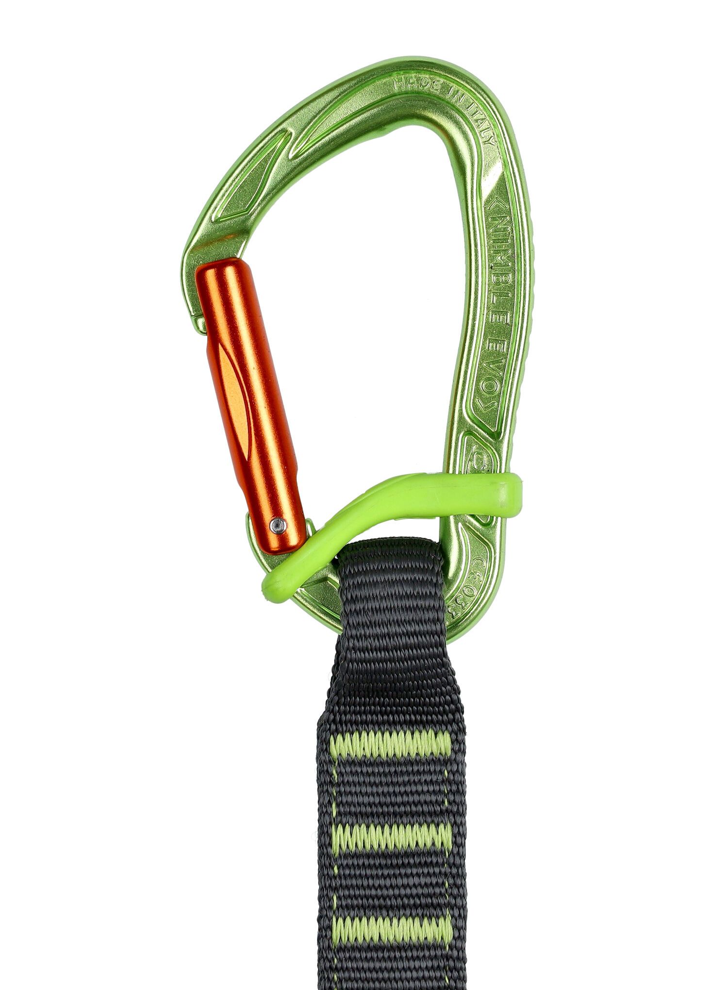 Катерачна примка Climbing Technology Nimble Fixbar Set NY Pro 12 cm - green/orange