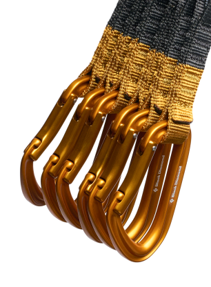 Катерачни примки Black Diamond HotForge Quickpack 12cm - amber