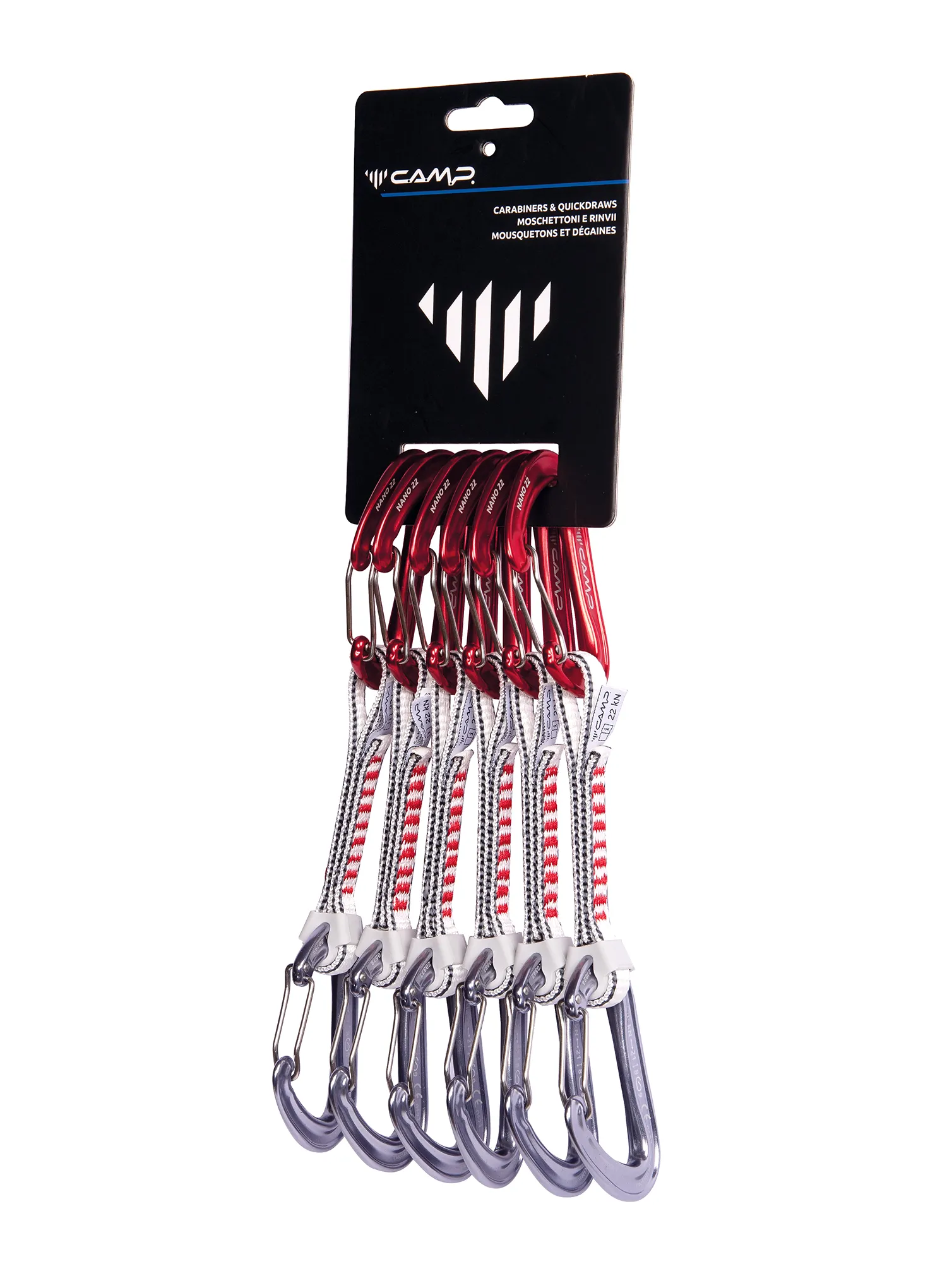 Катерачни примки Camp Nano 22 Express KS 12 cm 6 Pack