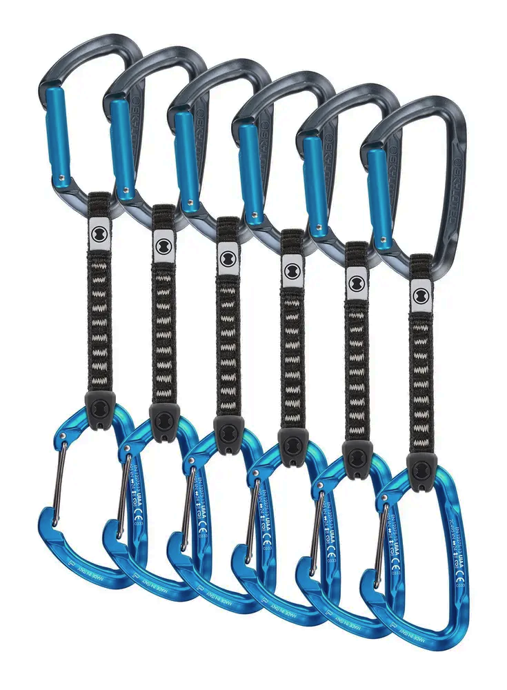 Катерачни примки SKYLOTEC Lime Set M-UL - 6 Pack 12 cm - anthracite/blue