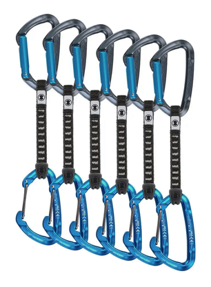 Катерачни примки SKYLOTEC Lime Set M-UL - 6 Pack 12 cm - anthracite/blue