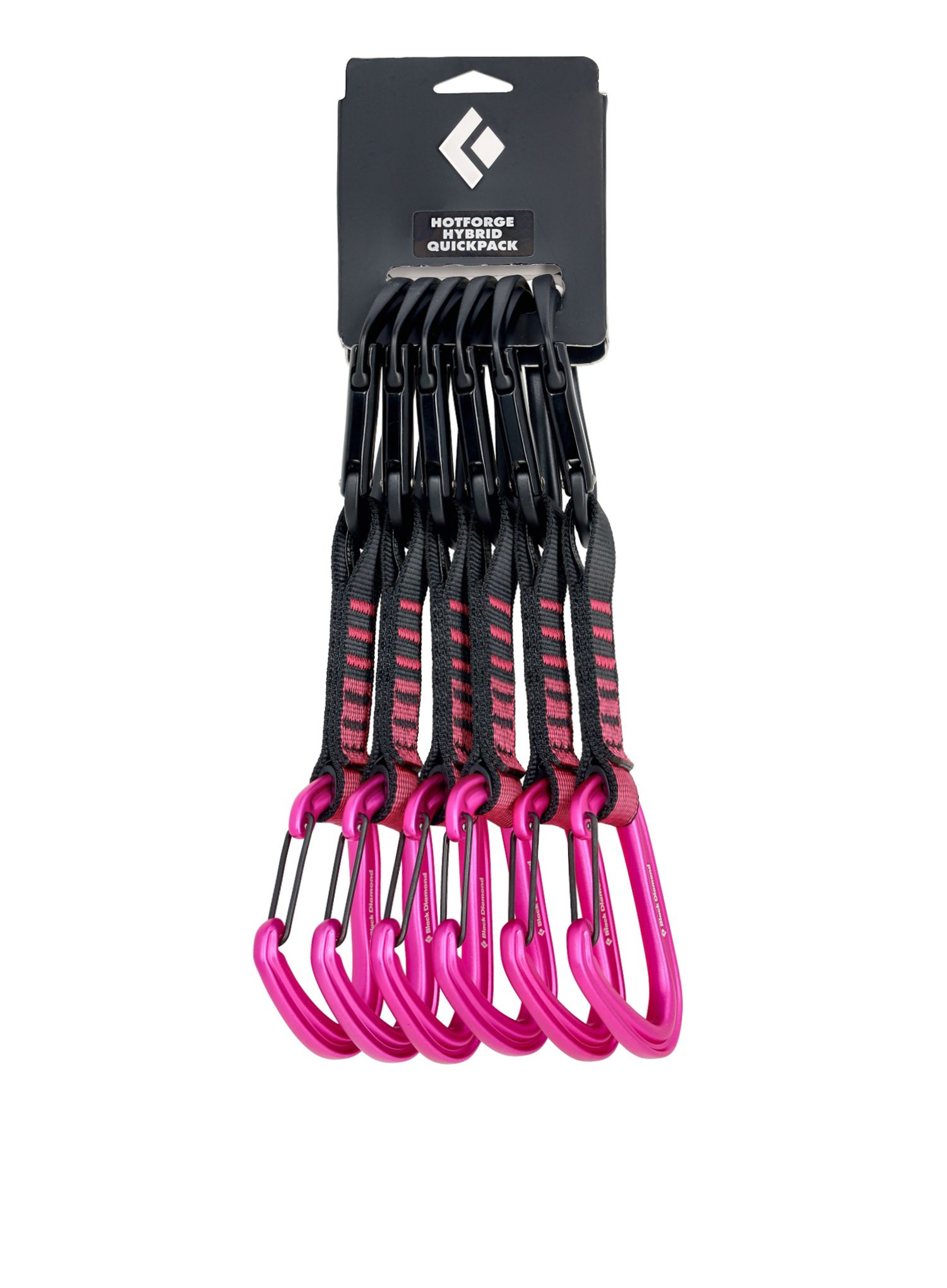 Катерачни примки Black Diamond HotForge Hybrid Quickpack 12cm x 6 pink - ultra pink