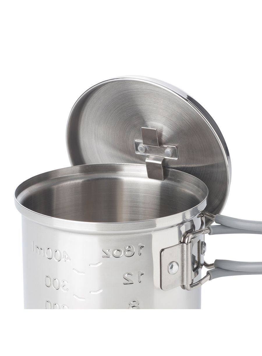 Комплект за готвене Esbit Solid Fuel Cookset 585 ml Stainless Steel