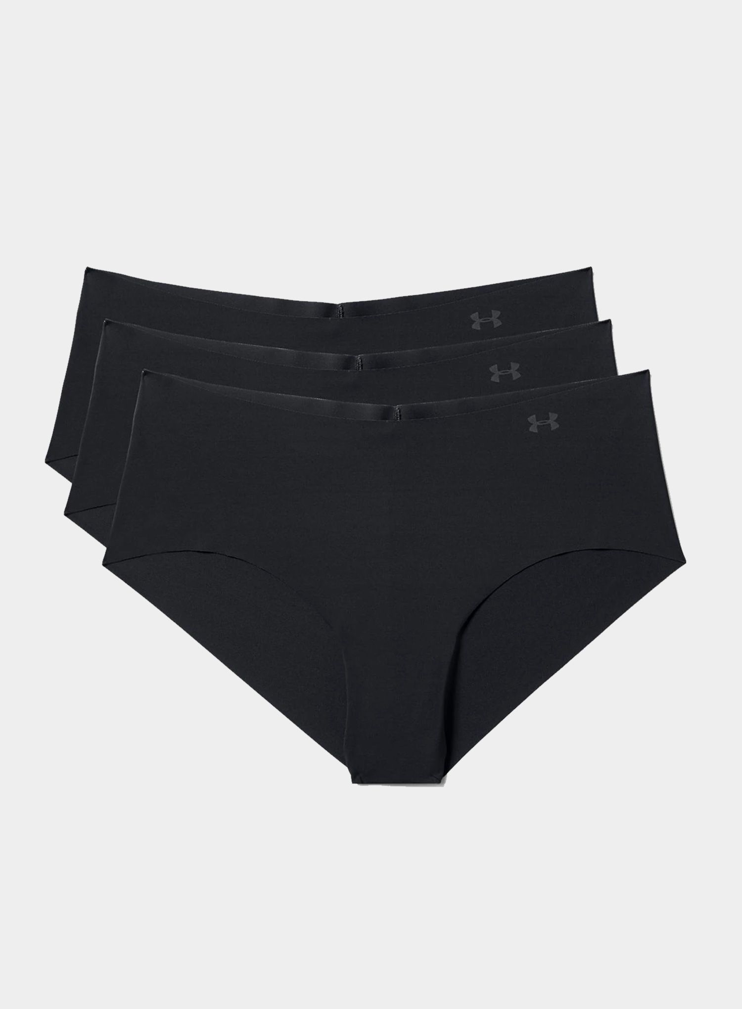 Дамски термоактивни бикини Under Armour UA Pure Stretch Hipster 3-Pack - Fitted - black/black/black