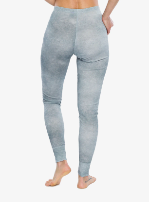 Дамски термоактивен клин Odlo Active Warm X Pow BL Bottom Long - silver grey