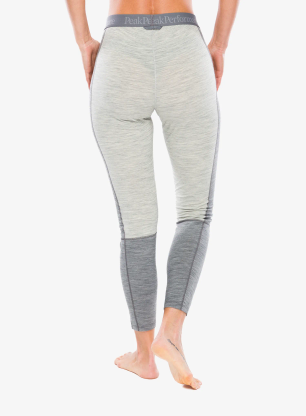 Дамски термоактивен клин Peak Performance Magic 7/8 Long Johns Wool-blend BL - med grey mel/grey mel