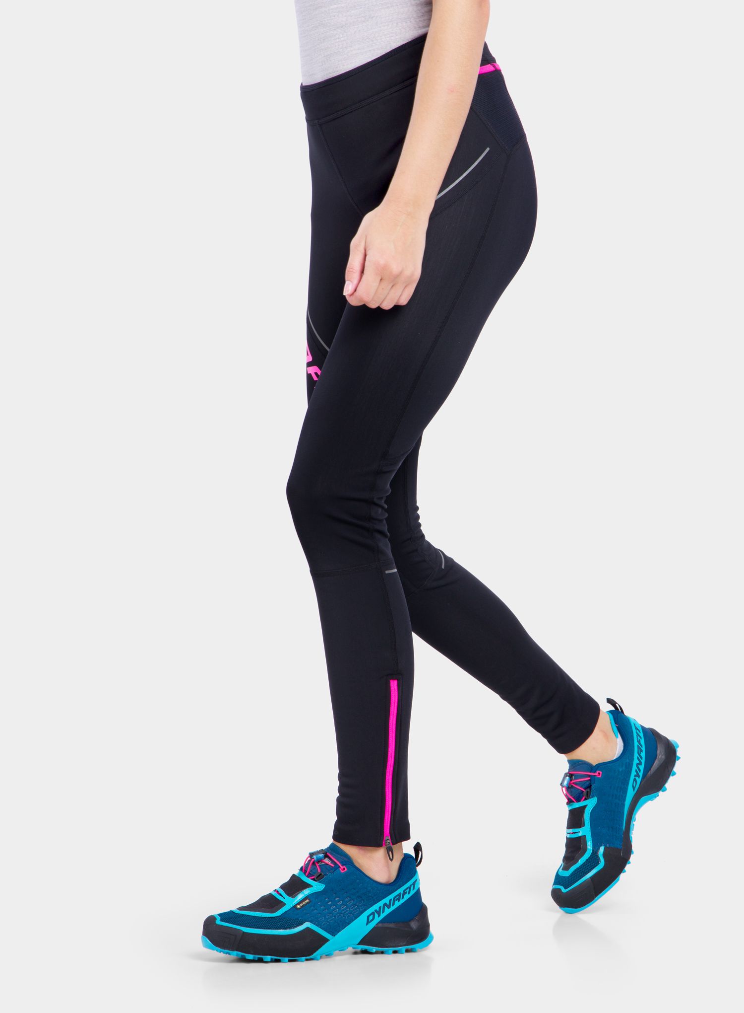 Дамски клин за бягане Dynafit Winter Running Tights - black out/pink
