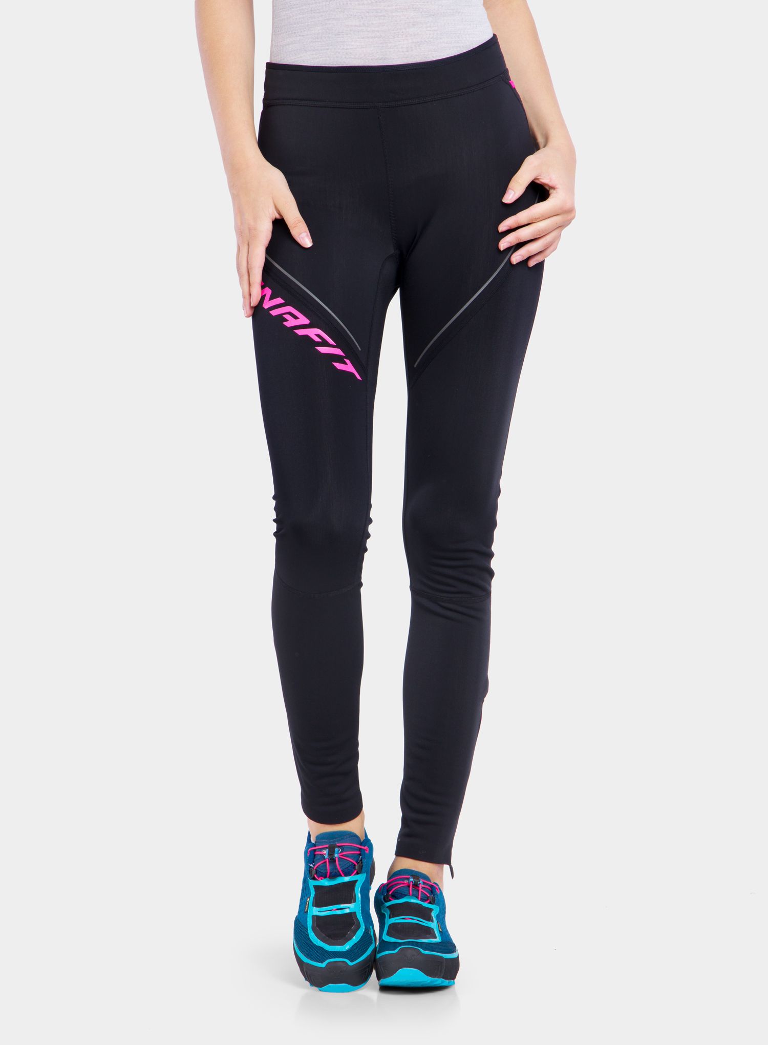 Дамски клин за бягане Dynafit Winter Running Tights - black out/pink