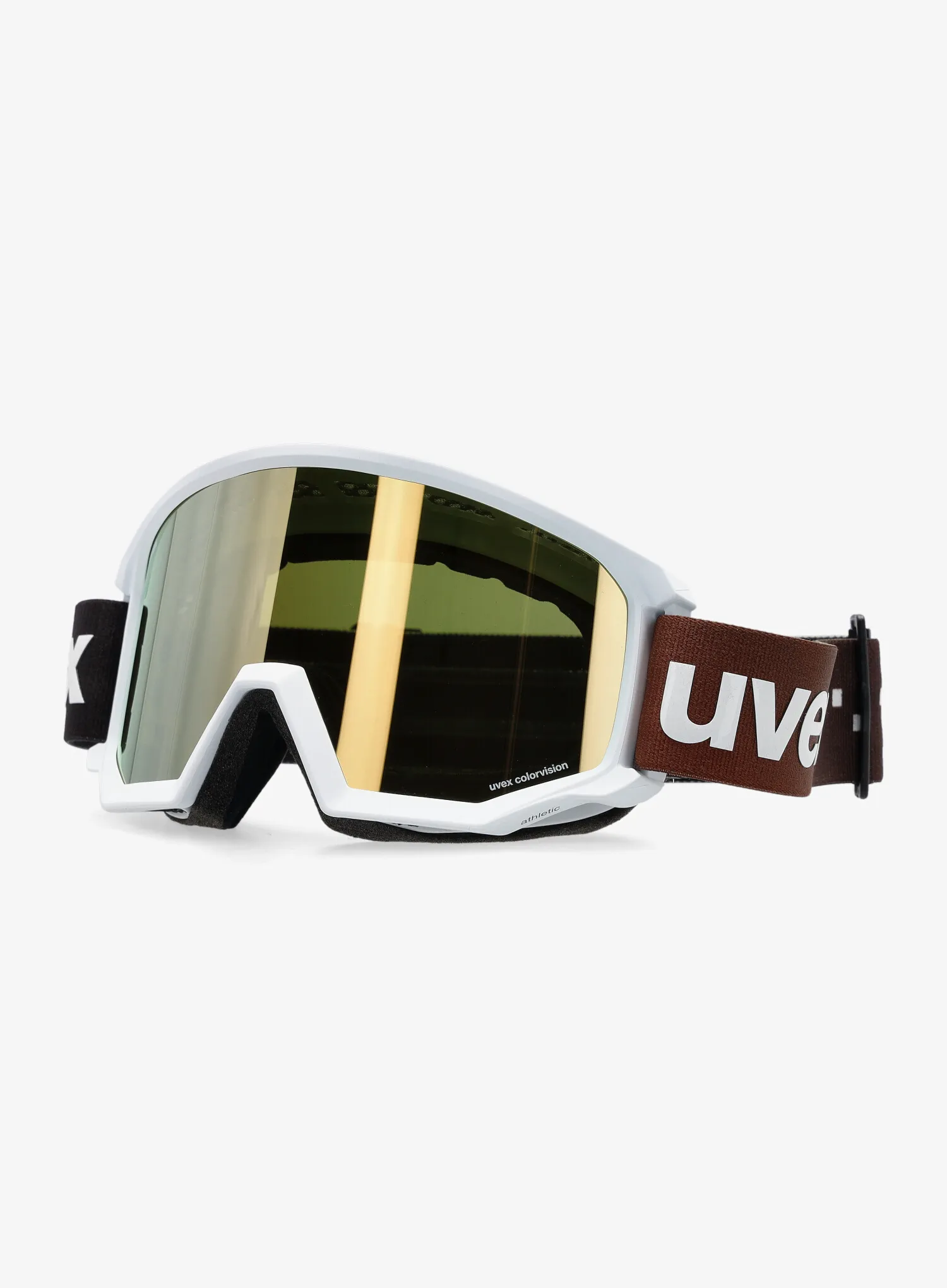 Скиорски очила Uvex Athletic CV - white/gold/colorvision/green