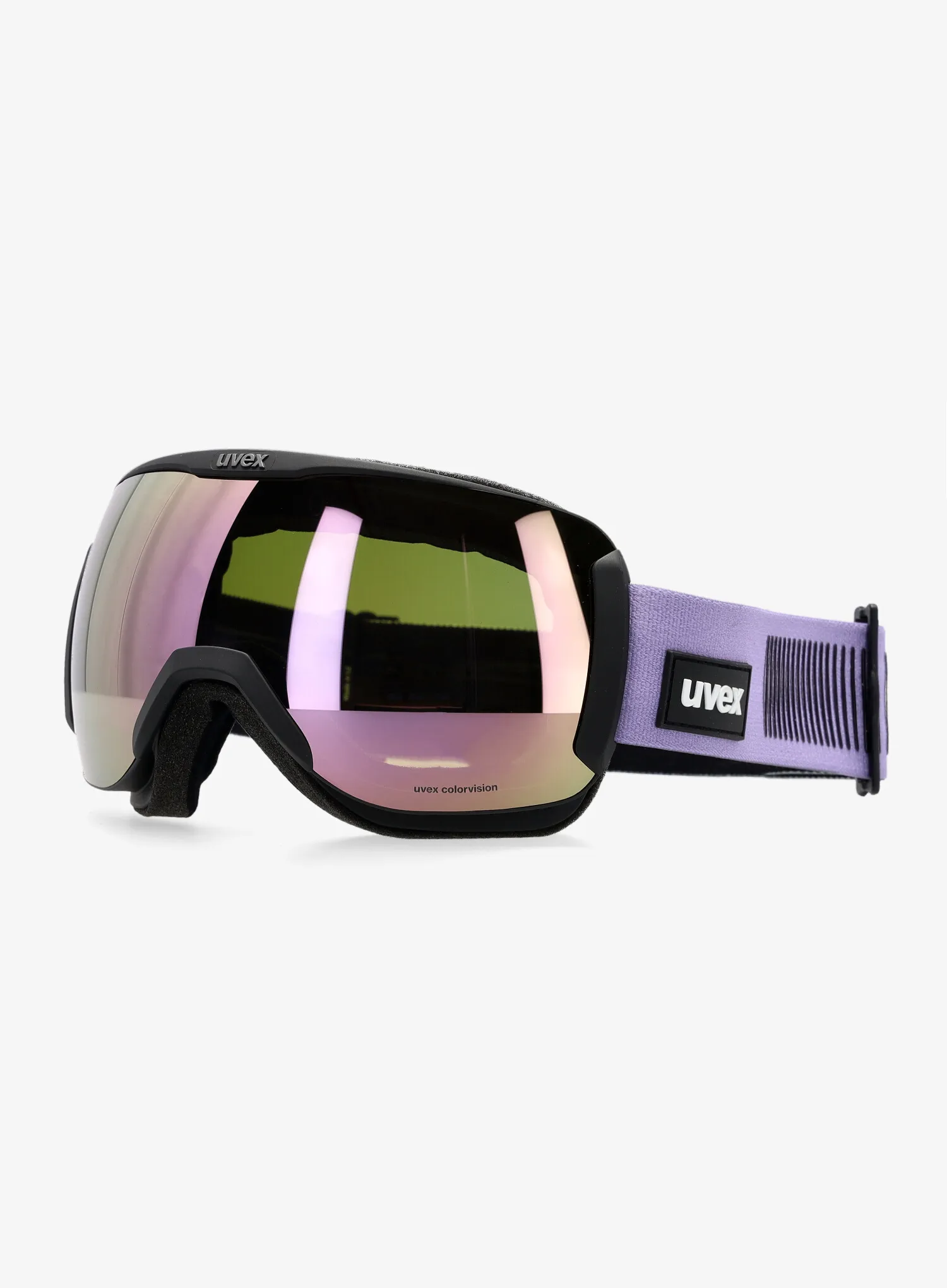 Скиорски очила Uvex Downhill 2100 CV - black/lavender/colorvis/green